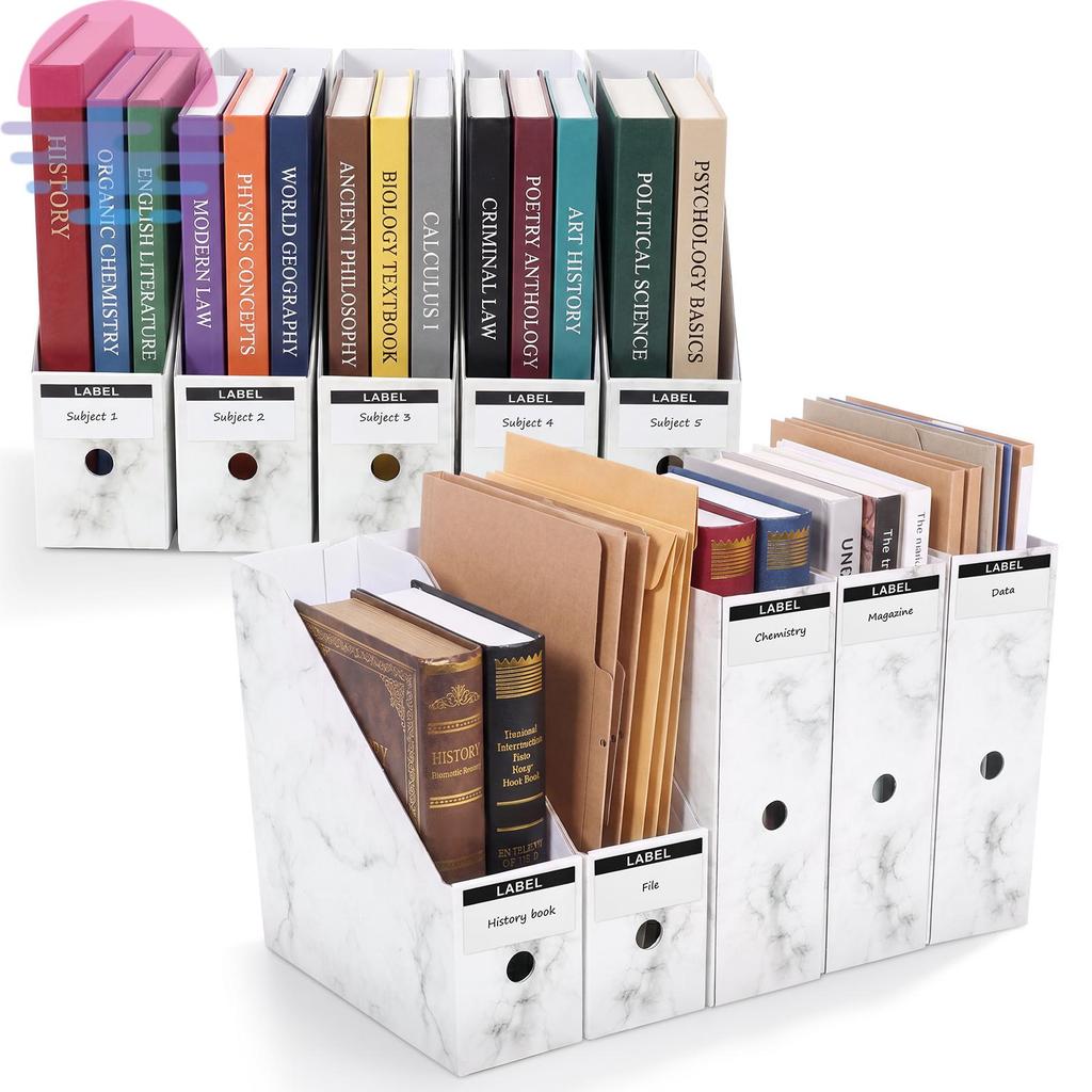 10 Pacotes De Suporte De Arquivo De Revista De Papel Multifuncional Escritório Com Etiqueta Para Desktop SHOPSKC6107