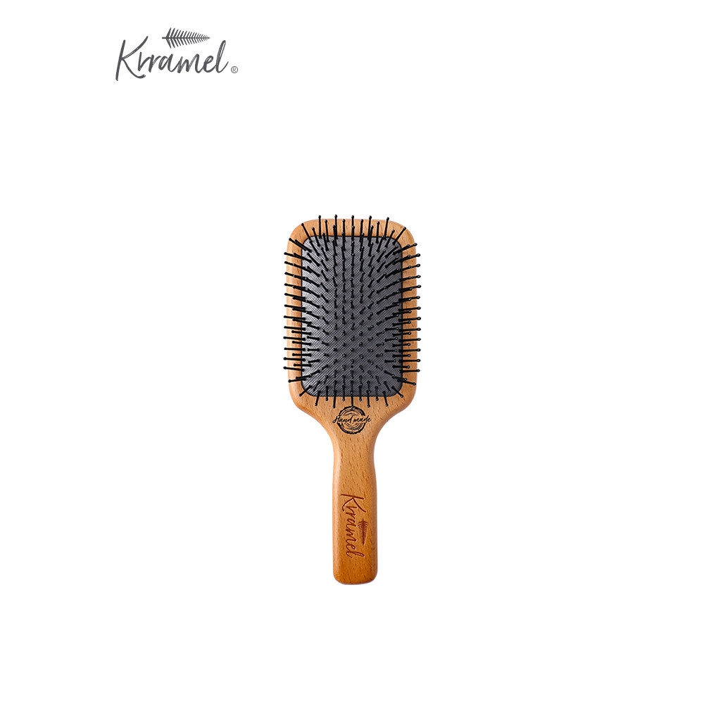 KRRAMEL Pente Almofada de Ar Pente de Massagem Fofo Top de Crânio Alto Pente de Madeira Antiestático Importado dos Estad