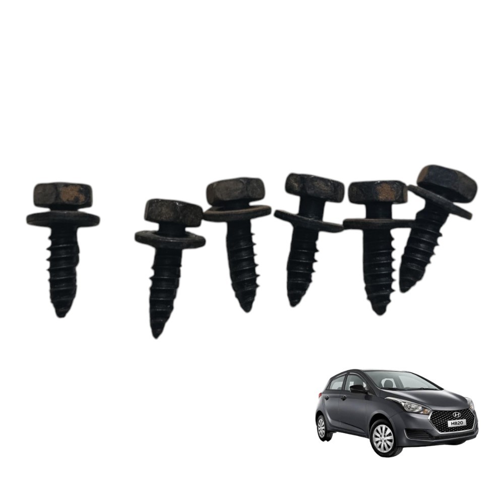 Kit Porca Parafuso Guia Lateral Parachoque Hb20 1.6 2017