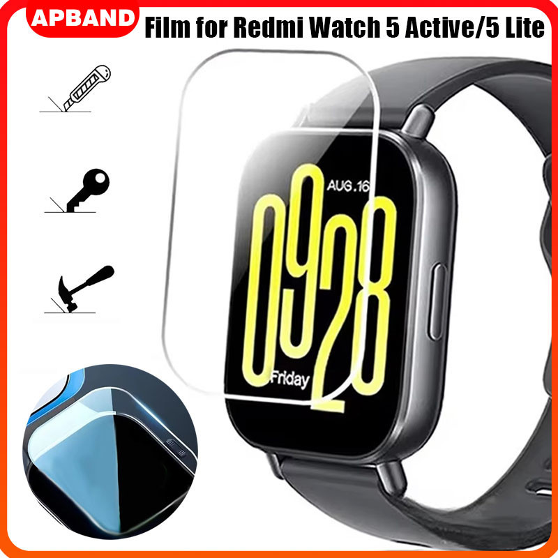 Película Com Vidro Para Relógio Smartwatch Redmi Watch 5 Active / Mi Watch 5 Lite Protetor De Pantalla Acessórios em Oferta na Shopee