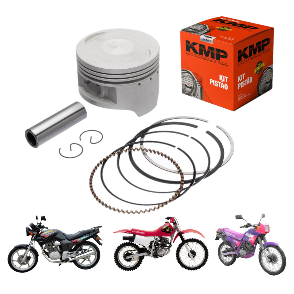 Kit Pistão Anel Cbx Nx Xr 200 Std 025 050 075 100 150 Kmp