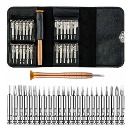 Chaves De Precisão Fenda Torx Philips Multiuso Kit 25 Em 1, T2 T3 T4