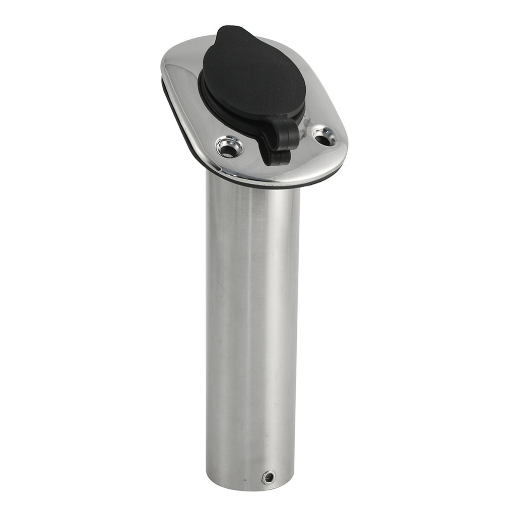 Kit 6 Porta Vara Caniço Inclinado em Aço Inox com Tampa