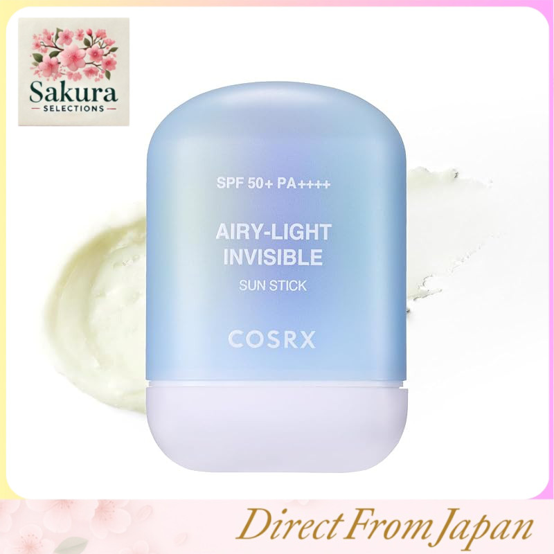 COSRX Airy Light Transparent UV Stick SPF50+ PA++++ Non-comedogenic Sebum Control UV Aging Care Oil Control Invisible Sun Stick Dermatologically Tested COSRX Essence Skincare Korean Cosmetics