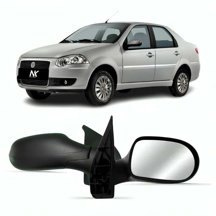 Par/Un Retrovisor Palio Siena Strada 2008 2009 2010 á 2015 Fixo 4 Portas em Oferta na Shopee