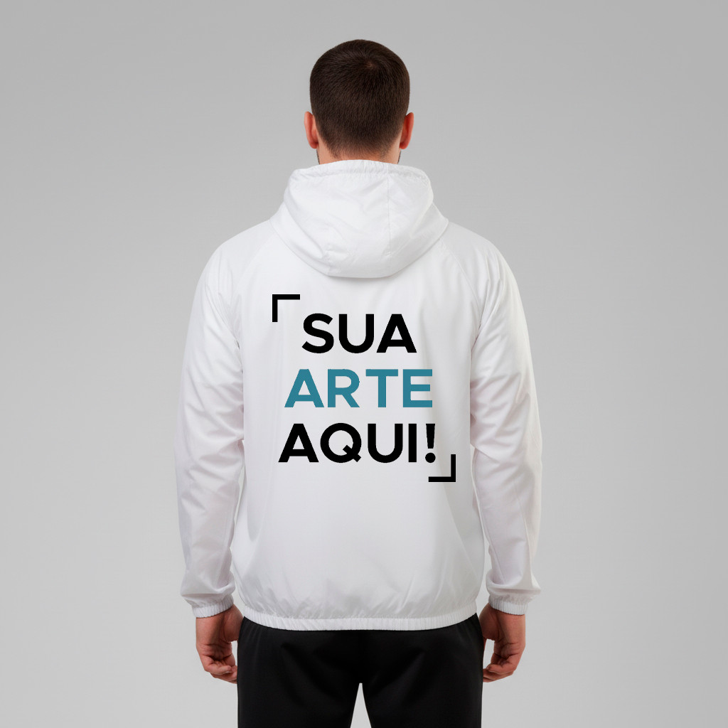 Jaqueta Corta Vento Impermeável Equipe Personalizada Capuz em Oferta na Shopee