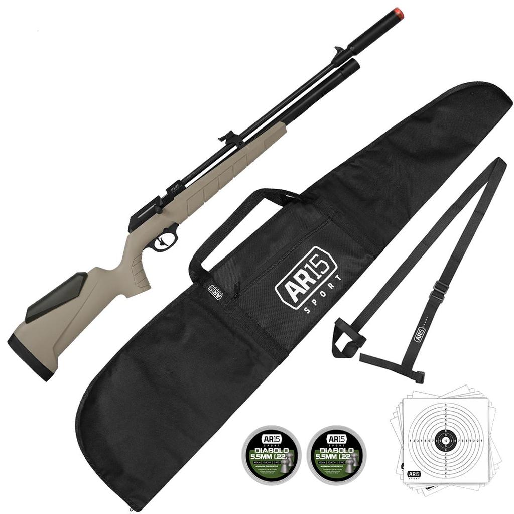 Carabina de Pressao 5.5mm PR900 G3 PCP Tan + Bandoleira