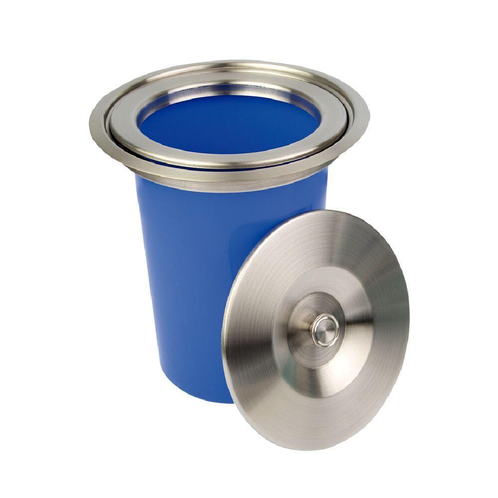 Lixeira de Embutir para Bancada 8L Inox Addra