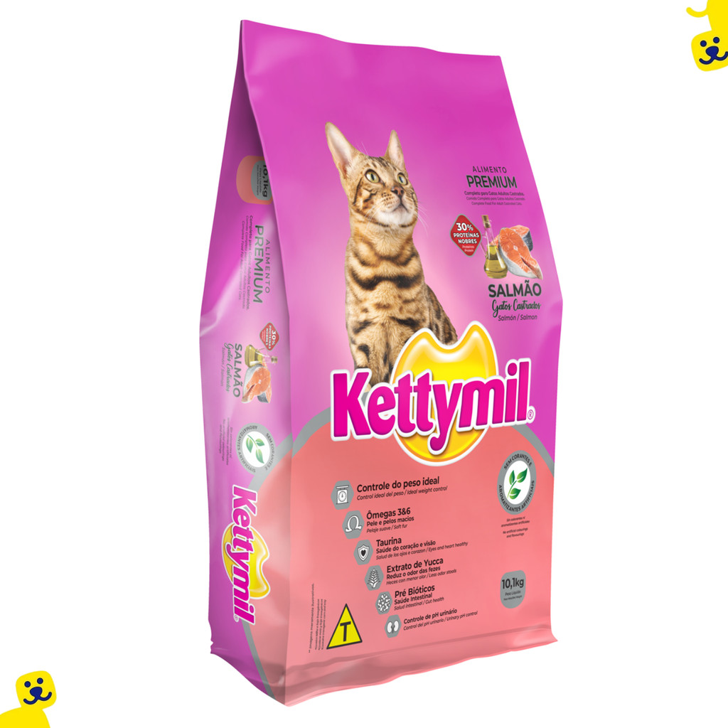 Ração Gato Castrado Ração Kettymil Gato Castrado Ração para Gatos Castrados 10kg Salmão Ração Gato — Oferta Verificada