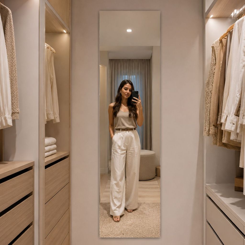 Espelho Lopazzi Grande Corpo Inteiro Retangular 150cm Polido Decoração Pinterest Quarto Closet Loja