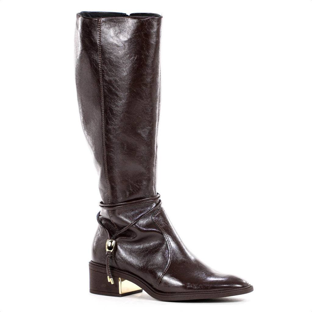 Bota Ramarim Cano Longo Elegance Marrom - Feminino
