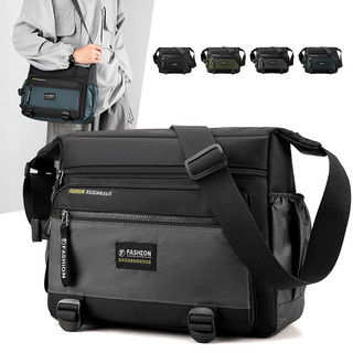 Bolsa masculina de Nylon multicamadas de grande capacidade, bolsa de ombro de tecido Oxford, bolsa mensageiro masculina,