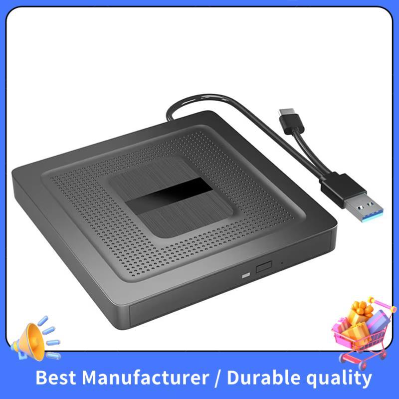 Unidade Bluray Externa 2 Em 1 USB3.0 Type C Portátil CD DVD BD Gravador Leitor Óptica Para PC Laptop