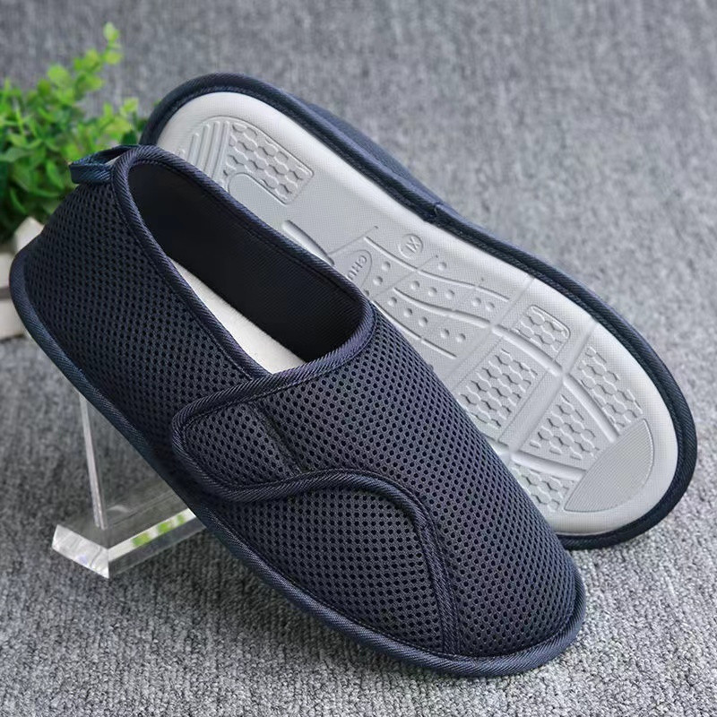 Sapatos unissex, ajustáveis, adequados para idosos com inchaço, diabéticos e pacientes com edema diabético. P3AI 7LWH