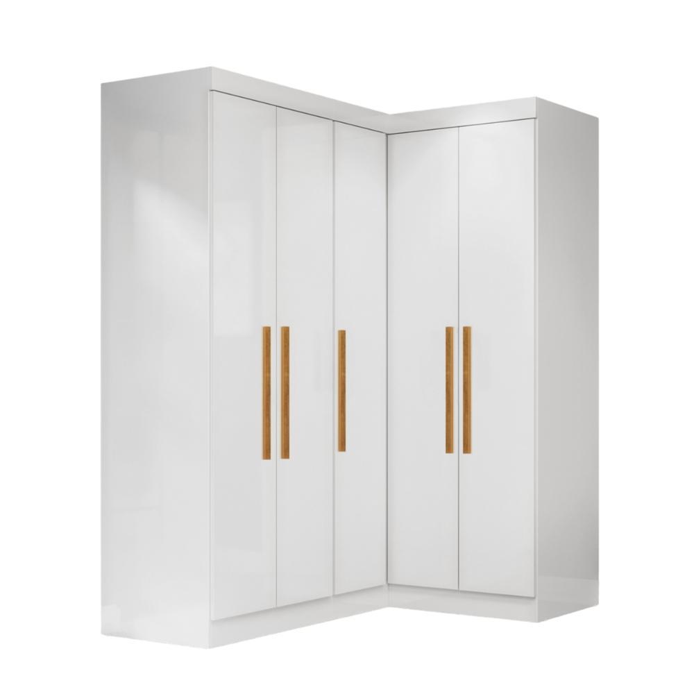 Guarda Roupas Modulado de Canto Madrid com 5 Portas Maxel