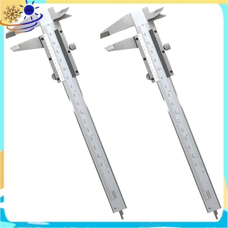 [Le's Shop] Alta Precisão 150MM 0-6 " Vernier Calipers Gauge Micrômetro Ferramenta De Medição Portátil De Aço Inoxidável