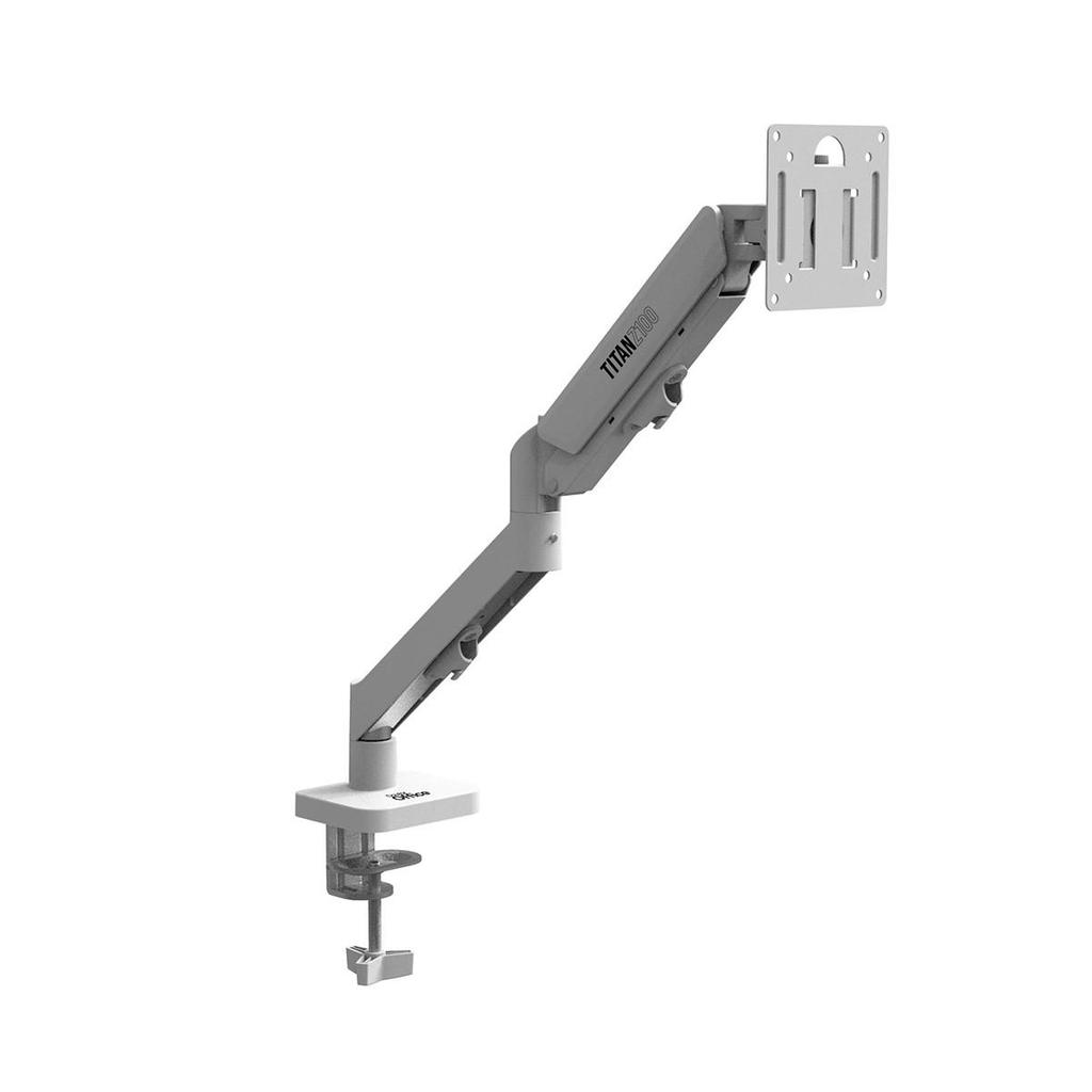 Suporte de Mesa Dr. Office Titan Z100 White, Articulado, Com Pistão, Para Monitores de Até 32 Pol