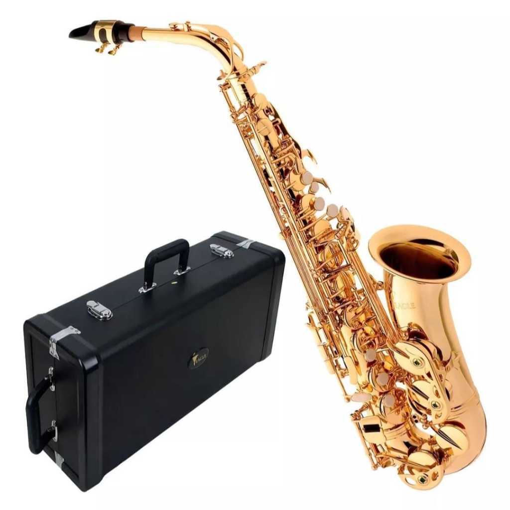 Saxofone Alto Eagle Sa 501 Laqueado Mib Sa501 original novo com nota fiscal