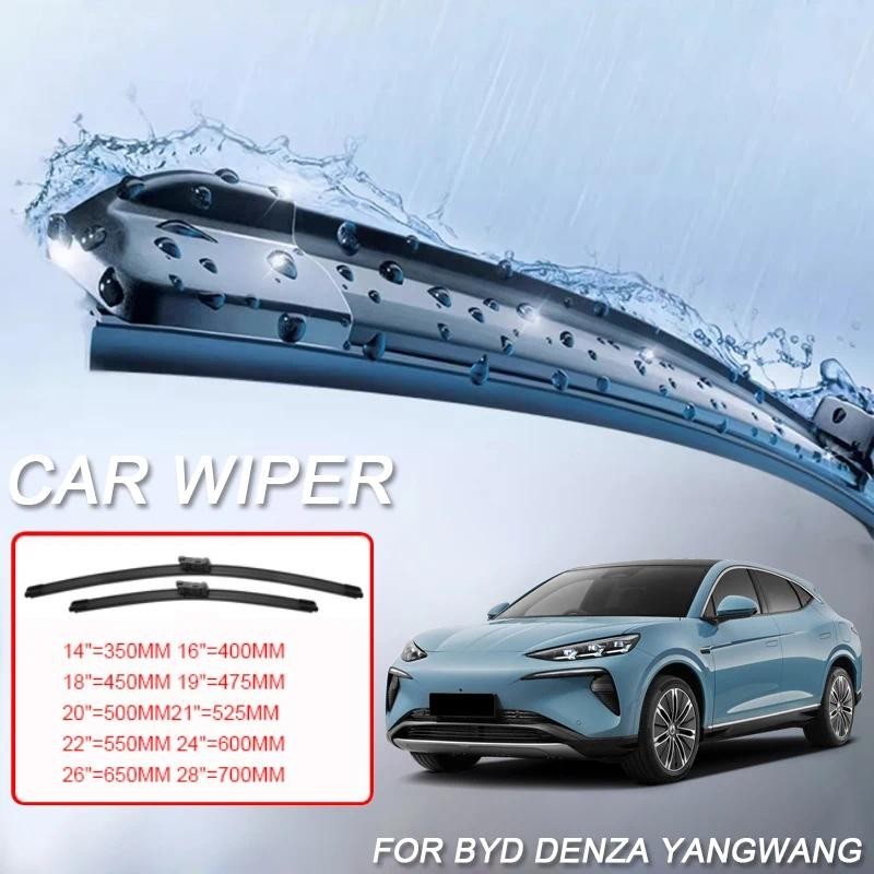 2 Peças Para BYD DENZA D9 N7 Z9 Z9GT FCB LEOPARD 5 8 B5 B8 YANGWANG U7 U8 U9 2023-2026 Lâmina De Carro Limpador De-Brisa
