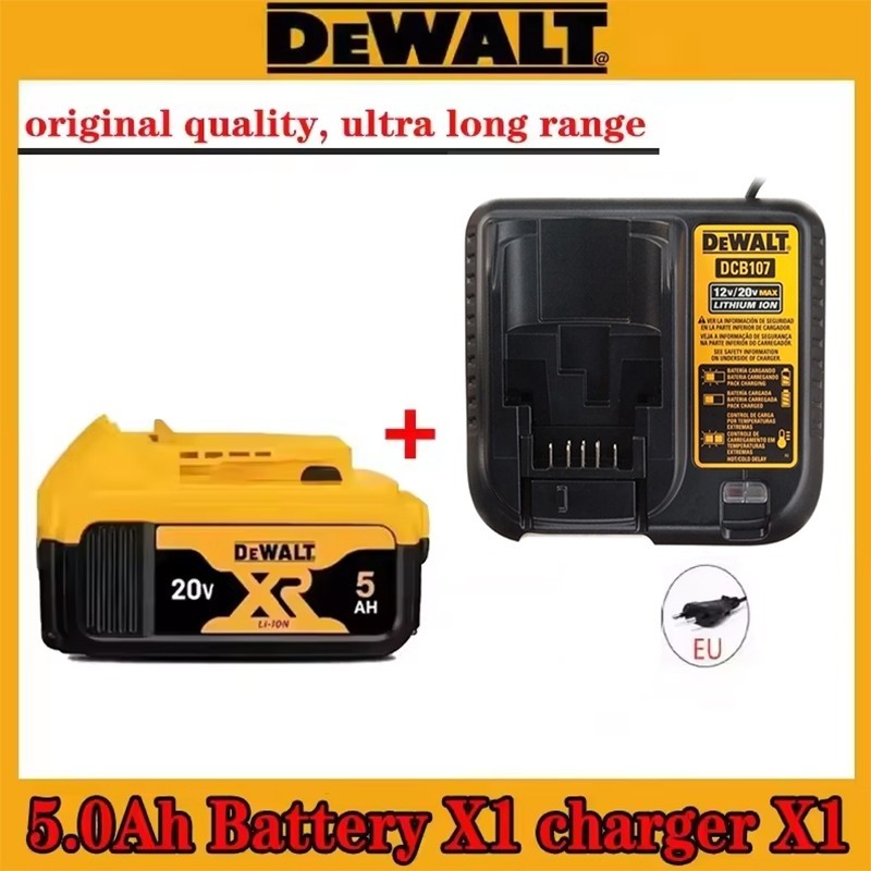 Fácil de carregar, fácil de operar, bateria 20V DCB206 20V 5.0A, adequada para furadeira elétrica e chave de impacto