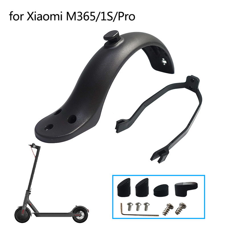 Xinghergood Guarda Fender Paralama Traseiro + Suporte + Gancho Para Patinete Elétrico Xiaomi M365