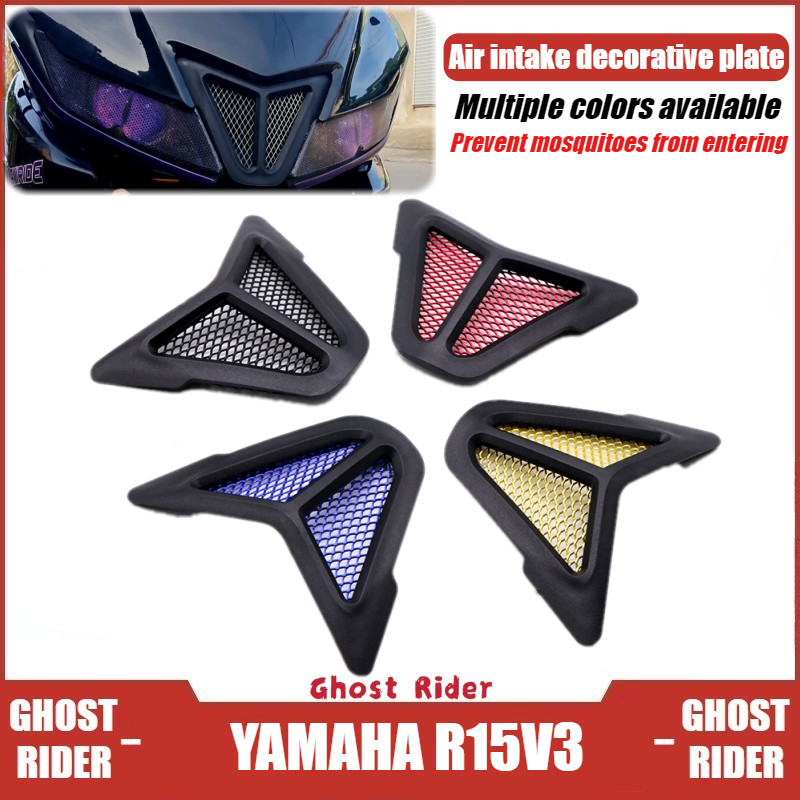 Para Yamaha R15 V3 Farol Dianteiro Entrada De Ar Capa Grill Protetor Acessórios