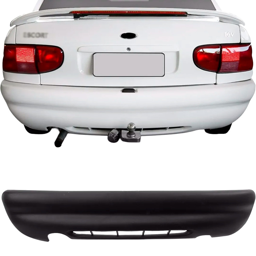 Parachoque Traseiro Escort Zetec 97 98 99 2000 2001 2002 Preto