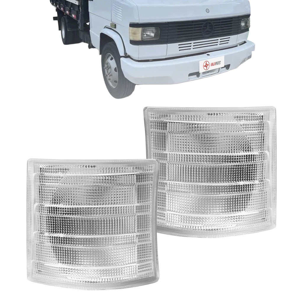 Par Lanterna Dianteira Pisca Seta Mb Caminhão Mercedes 708 709 710 912 Lado Direito Esquerdo Cristal em Oferta na Shopee