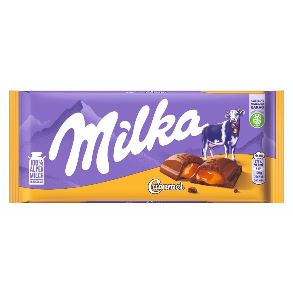 Chocolate Milka Caramel 100g em Oferta na Shopee