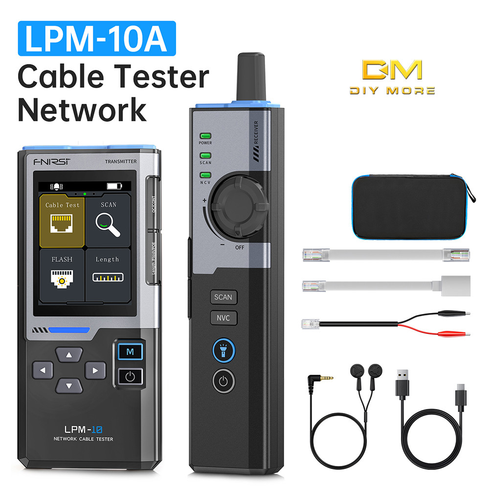 DIYMORE FNIRSI LPM-10A Localizador De Linha De Rede Multifuncional Testador anti-Interferência Detecção De Cabo POE Para