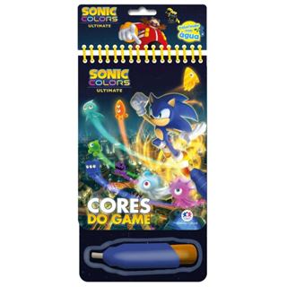 Sonic | Cores do Game | Colorindo com Água em Oferta na Shopee