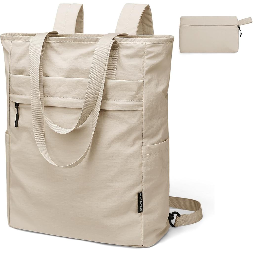 GOLF SUPAGS Mochila Conversível Dobrável Leve de Nylon para Mulheres e Homens, Mochila Urbana Versátil para Viagens de L