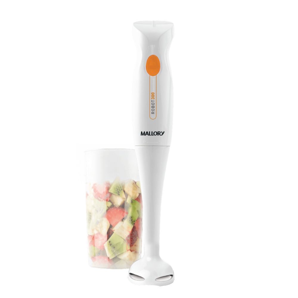 Mixer Mallory Robot 300: Potência e Praticidade com Um Toque! 800ml, Aço Inox e Fácil de Limpar.