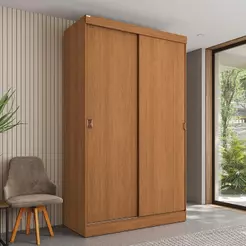 Guarda-Roupa Casal com 2 Gavetas Kappesberg Canela 121cm