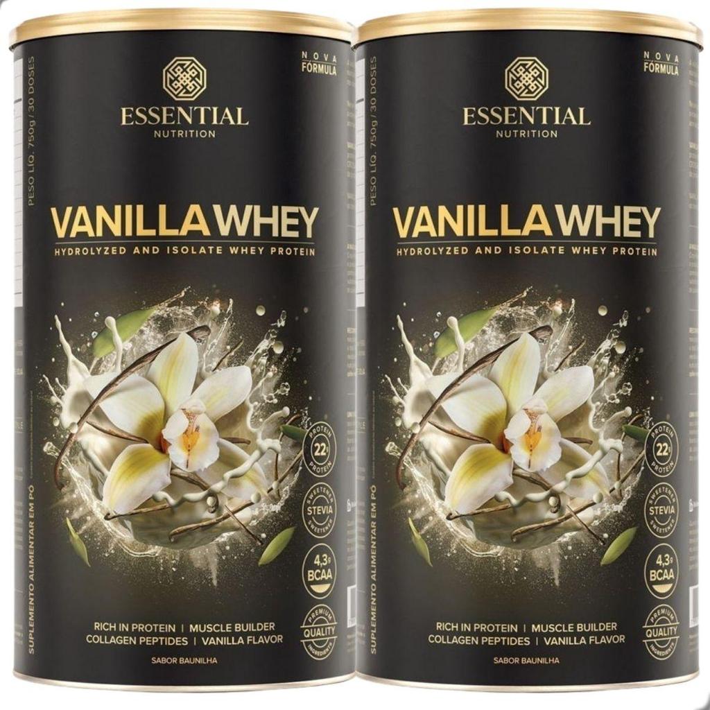 Kit 2 Whey Protein Vanilla 375g Essential Nutrition