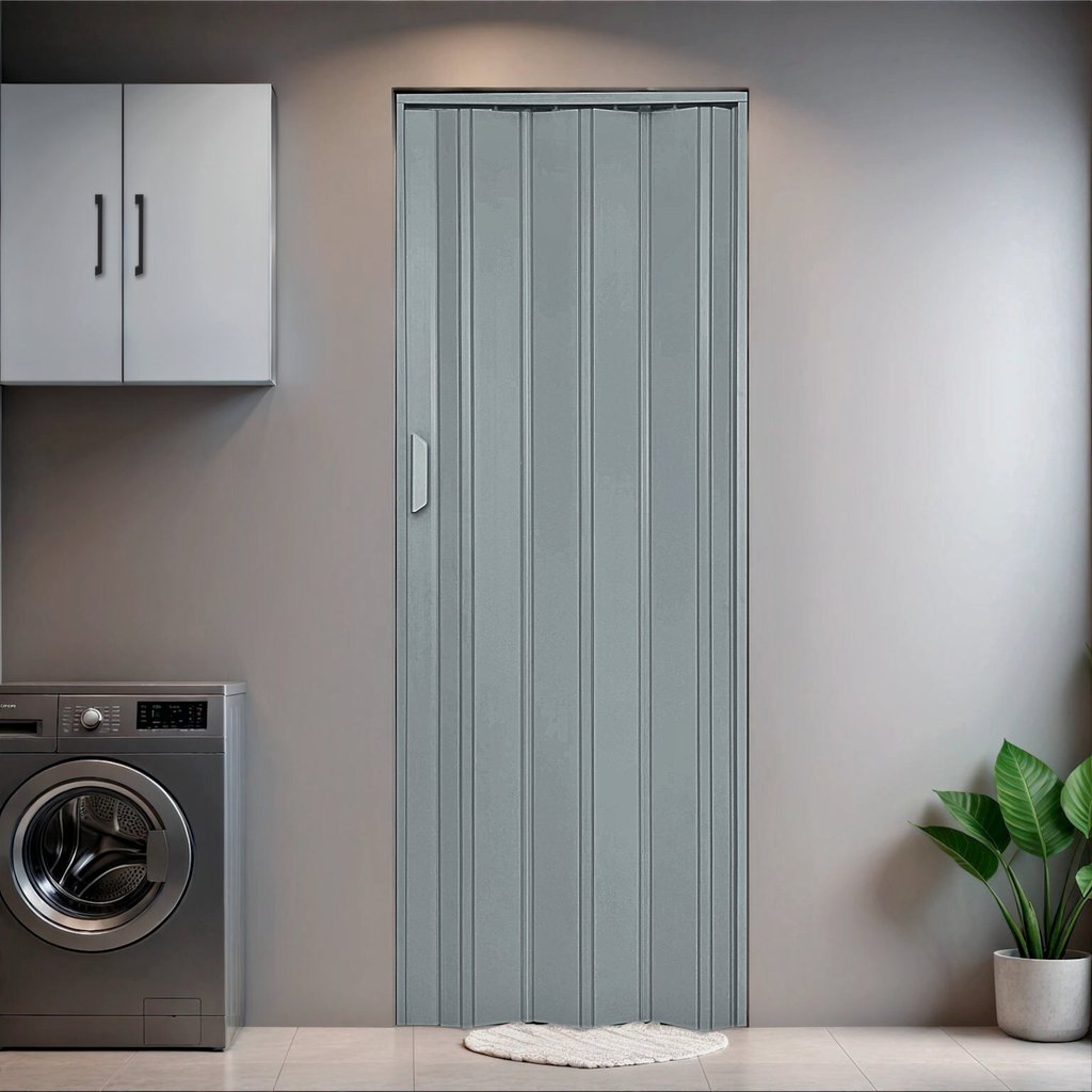 Kit com 2 Portas Sanfonadas de Pvc 210x115cm