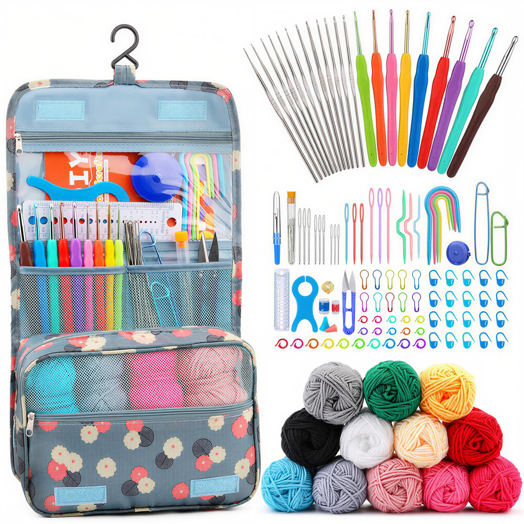 Kit Básico de Costura e Tricô 130 Peças Ideal para Iniciantes