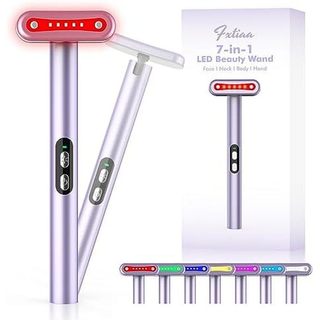 Terapia Com Luz Vermelha , De Facial Led 7 Cores Varinha De Beleza Para Os Olhos Massageador Vermelho Cuidados A Pele & 