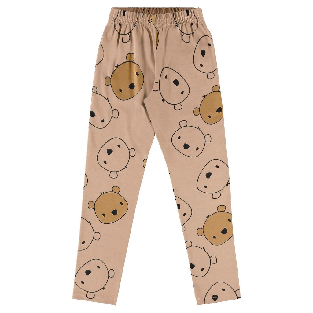 Calça Legging Infantil em Cotton Bee Loop