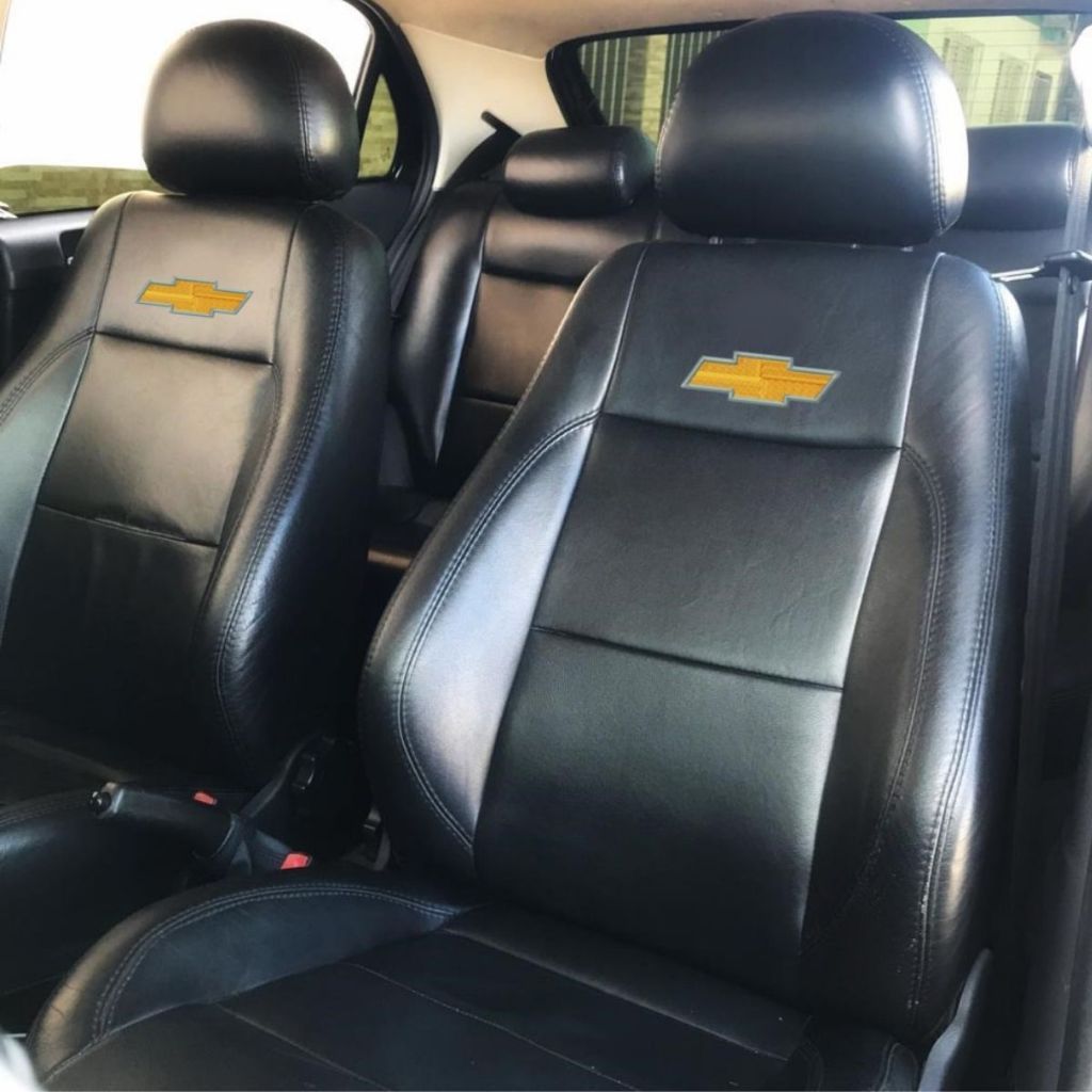 Capas Banco Carro Couro Gm Corsa Sedan Hatch Classic Cobalt Onix Astra Celta