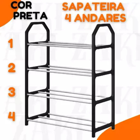 Sapateira Organizadora Tênis Sapato 4 Andares 8 Pares Premium
