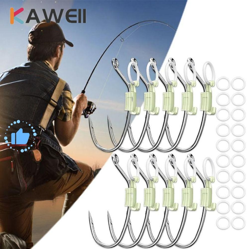 KAWEII 5/10/20Pcs Conjunto De Suporte Fixo Para Isca Luminosa , Sem Desengate , Anti-Emaranhamento , Ganchos Luminosos D