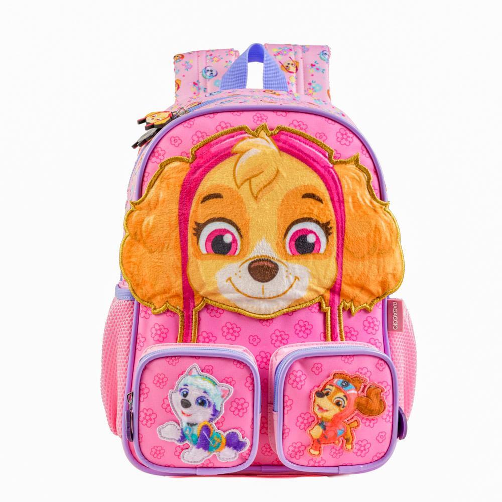 Mochila Escolar Feminina Infantil Patrulha Canina Skye Baby Rosa Claro em Oferta na Shopee