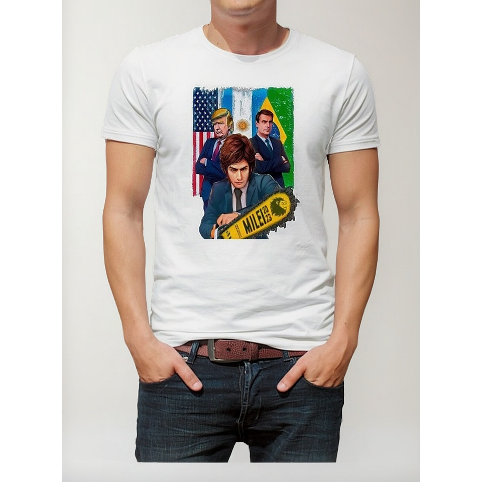 Camiseta Camisa Presidente Direita Milei Trump Bolsonaro