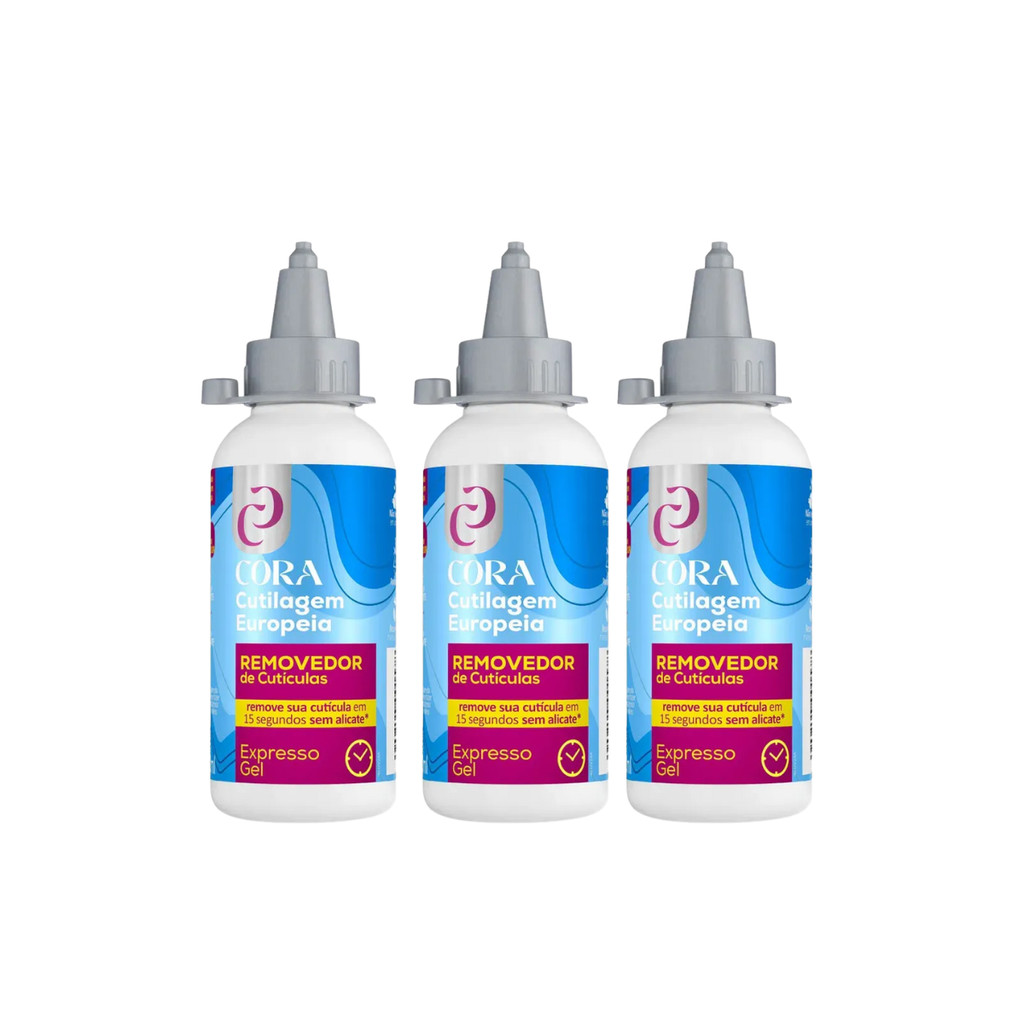 Kit c/3 Kinq Gel Remoção de Cutículas 100ml - Cora
