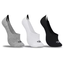 3 Pares de Meias Masculino Cano Ultra Invisível - Olympikus
