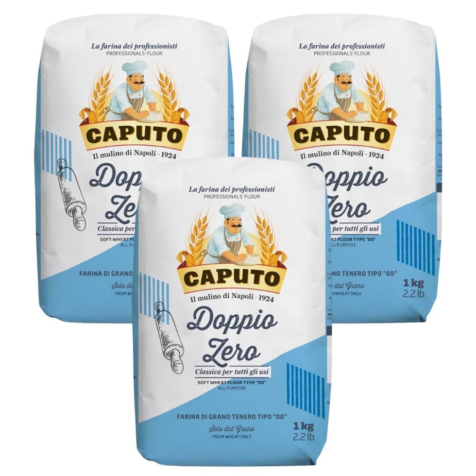 Kit 3 Farinha de Trigo Doppio Zero Clássica 00 Caputo 1kg em Oferta na Shopee