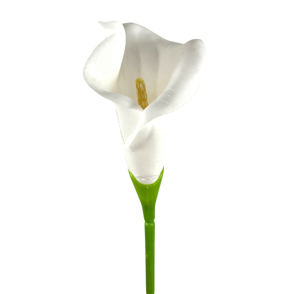 Planta Copo De Leite Branco Artificial Permanente 71cm