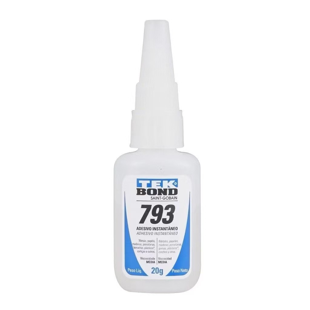 Kit 5 Cola Tek Bond 793 20g - Unhas e utilidades