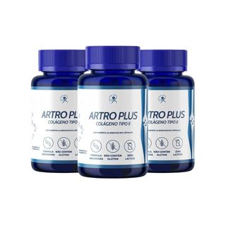 Colágeno Tipo 2 + Cúrcuma Artro Plus 180 Cáps (3 Frascos)